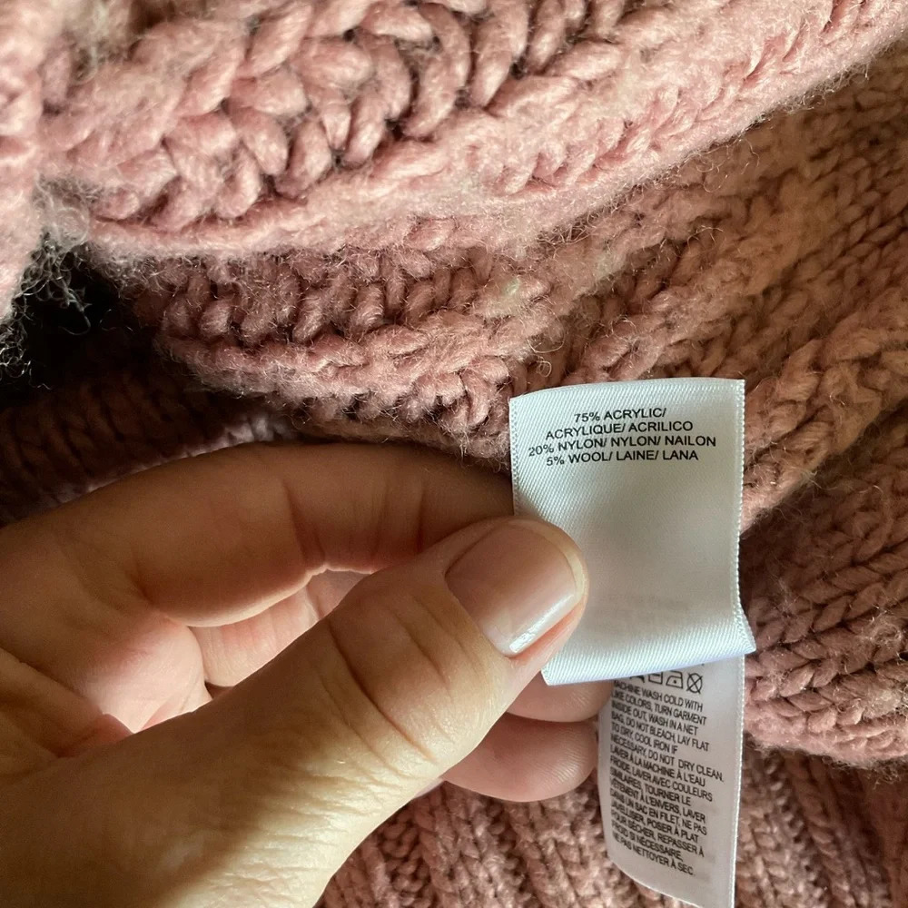 Lucky Brand Mock Neck, Cable Knit Sweater - Picture 4 of 4